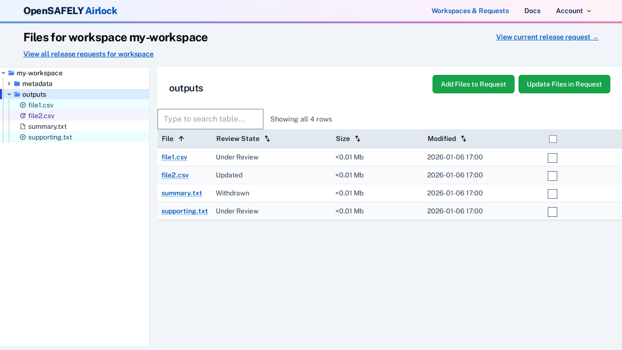 Changed file directory view