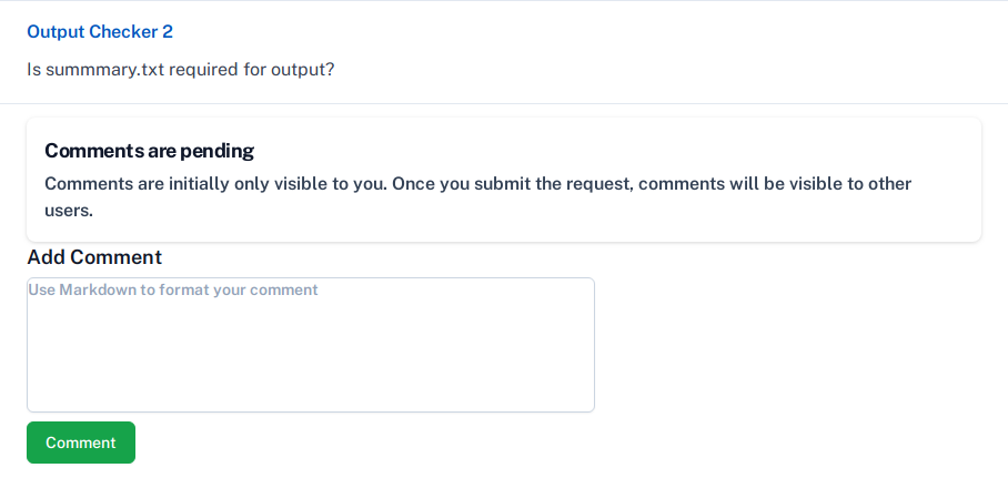 Tree for a returned request